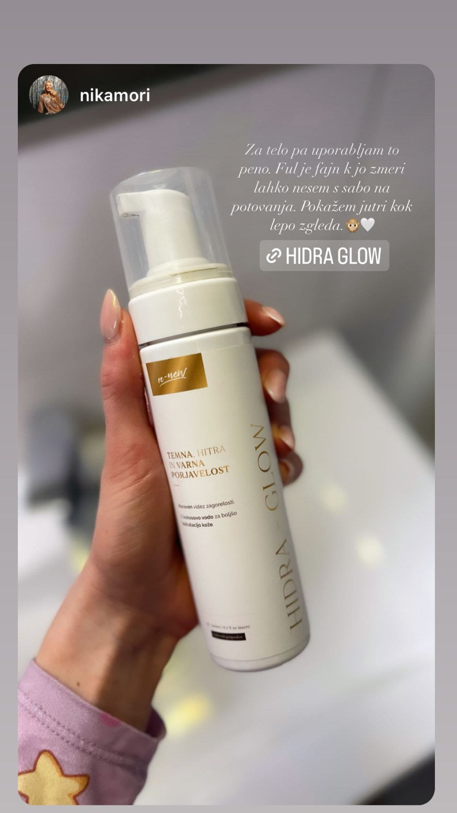 Hydra Glow pena v originalni embalaži