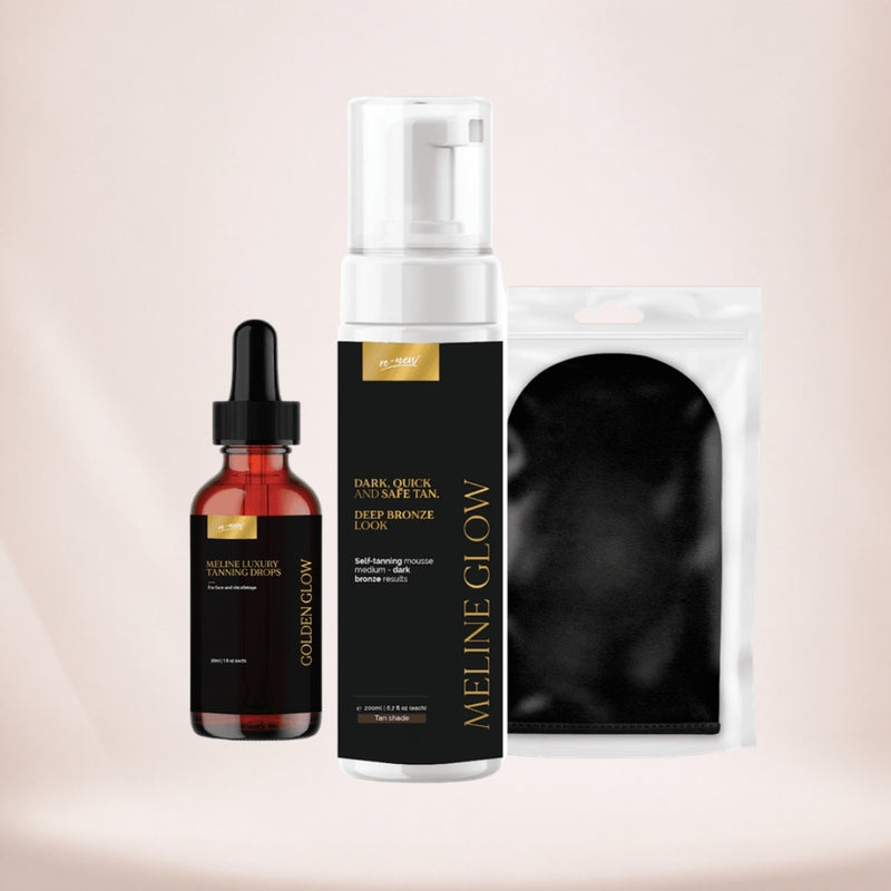Paket Meline – kapljice, pena in rokavica