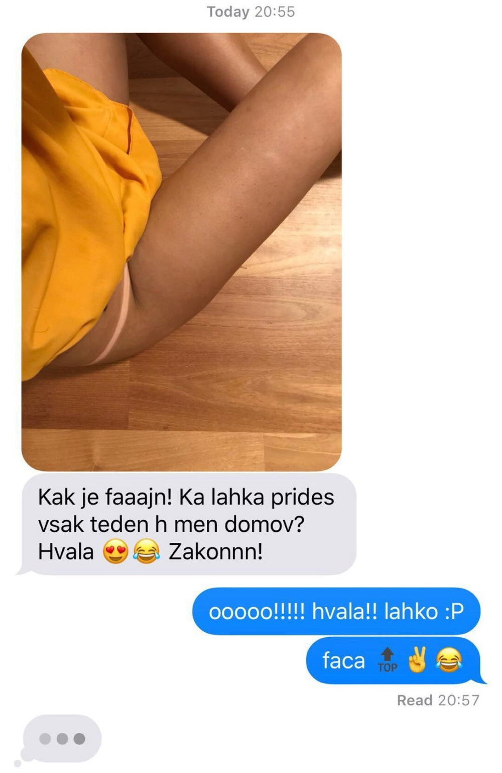 Rezultat spray tana na fotografiji stranke